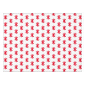 Krabben rood wit patroon moderne kust tafelkleed (Voorkant (Horizontaal))