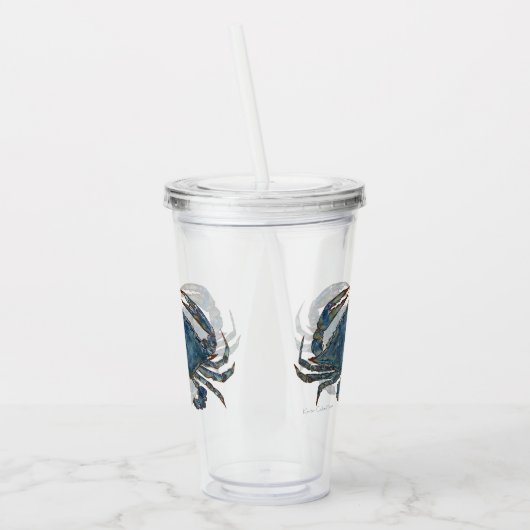 Krabben - True Blue Acryl Drinkbeker (Links)
