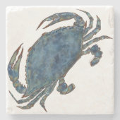 Krabben - True Blue Stenen Onderzetter (Voorkant)