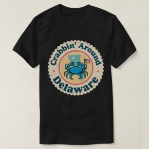 Krabben vangen in Delaware op een oude manier T-shirt