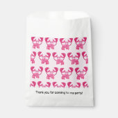 Krabben Verjaardagsfeest Roze Zee Wezen Bedankzakje (Voorkant)