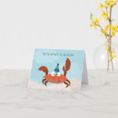 Krabben vieren kaart (Gele Bloem)