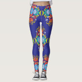 Krabben, vis en octopussen, voor een zomerpatroon leggings (Voorkant)
