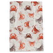 Krabben - Waterverf Patroon Medium Cadeauzakje (Voorkant)