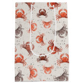 Krabben - Waterverf Patroon Medium Cadeauzakje (Achterkant)