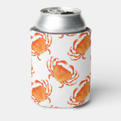 Krabben Waterverf: wit achtergrondpatroon Blikjeskoeler (Blikje Achterkant)