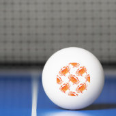 Krabben Waterverf: wit achtergrondpatroon Pingpongbal (Net)