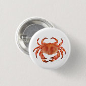 Krabben Zeezijde Kust Nautisch Ronde Button 3,2 Cm (Voorkant /achterkant)