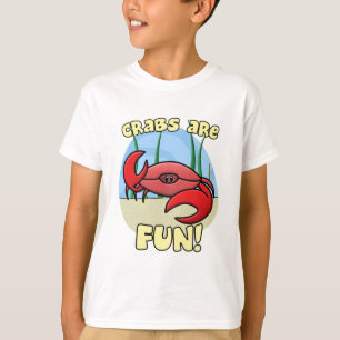 Krabben zijn Fun Child's Ringer T-Shirt