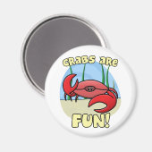 Krabben zijn Fun Magnet (Voorkant / Achterkant)