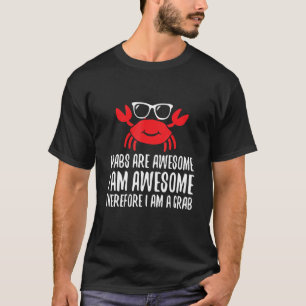 Krabben zijn Geweldige krabben die blauwe krab aan T-shirt