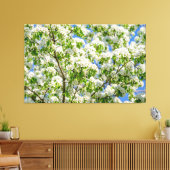 Krabbenappelbloesem Canvas Afdruk (Insitu (Woonkamer))