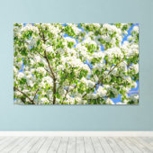 Krabbenappelbloesem Canvas Afdruk (Insitu (Houten vloer))