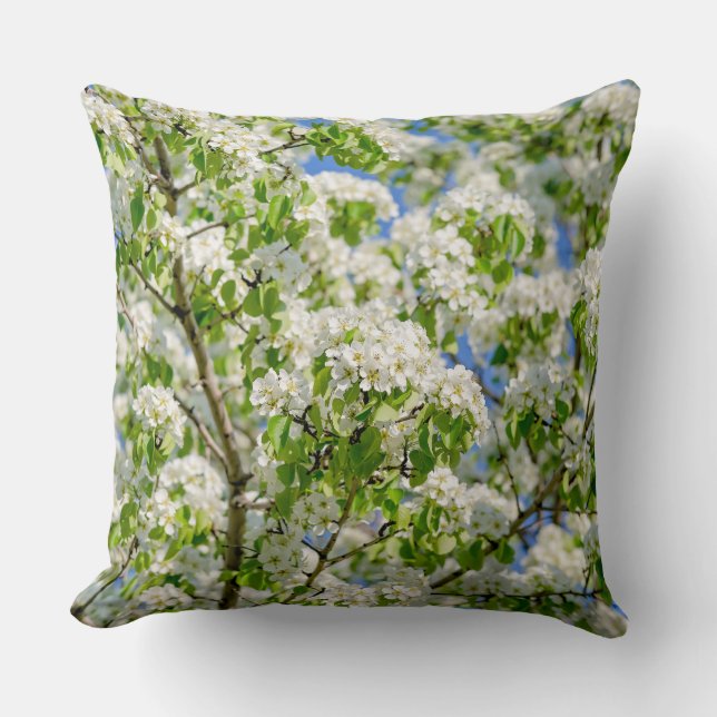 Krabbenappelbloesem Kussen (Voorkant)