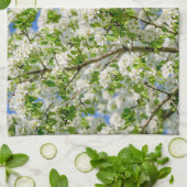 Krabbenappelbloesem Theedoek (Gevouwen)