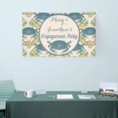 Krabbenfeest-waterverf Blauwe Krabben, Verloving Spandoek (Beurs)