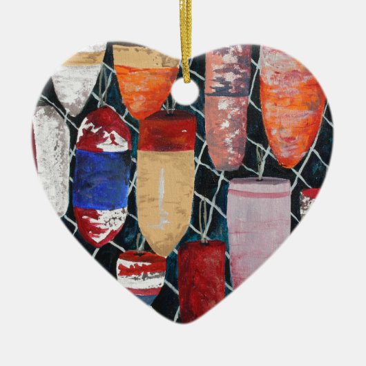  krabbenvisserij keramisch ornament (Voorkant)