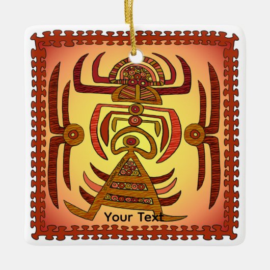 Krabbenvrouw Keramisch Ornament (Voorkant)