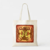 Krabbenvrouw Tote Bag (Achterkant)