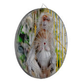 Krabeetende makak dartbord (Voorkant Links)
