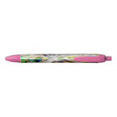 Krabeetende makak zwarte inkt pen (Achterkant)