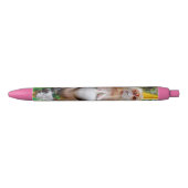 Krabeetende makak zwarte inkt pen (Voorkant)