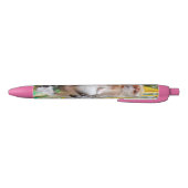 Krabeetende makak zwarte inkt pen (Bodem)