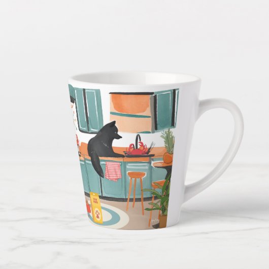 KRABFEEST Lapphund Latte Mok (Rechts)