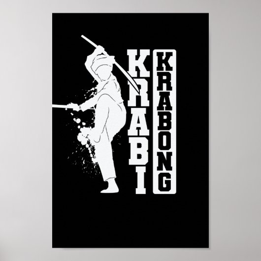 Krabi Krabong Training Kampfkunst Thailand Poster (Voorkant)
