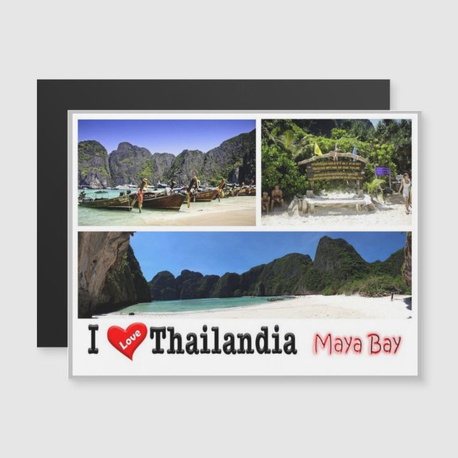 Krabi - Maya Bay - Thailand - I Love - (Voorkant / Achterkant)
