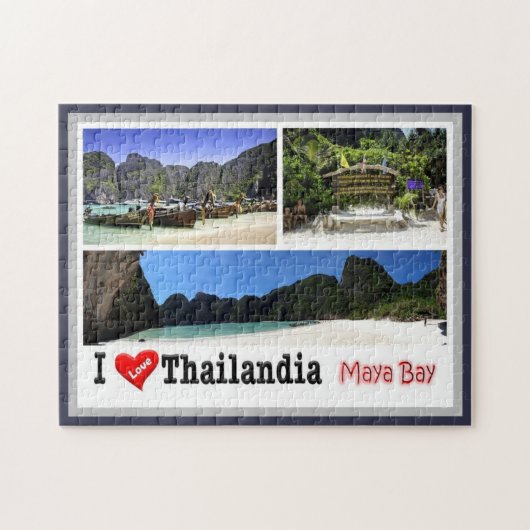 Krabi - Maya Bay - Thailand - I Love - Legpuzzel (Horizontaal)