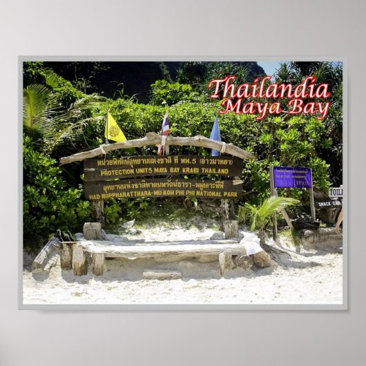 Krabi - Maya Bay - Thailand - Poster (Voorkant)