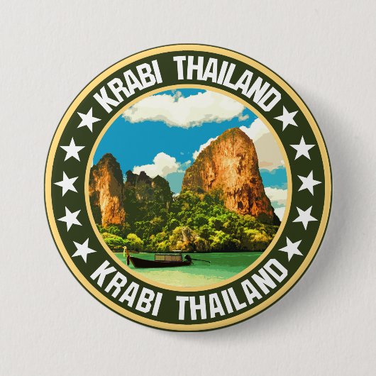 Krabi Ronde Button 7,6 Cm (Voorkant)