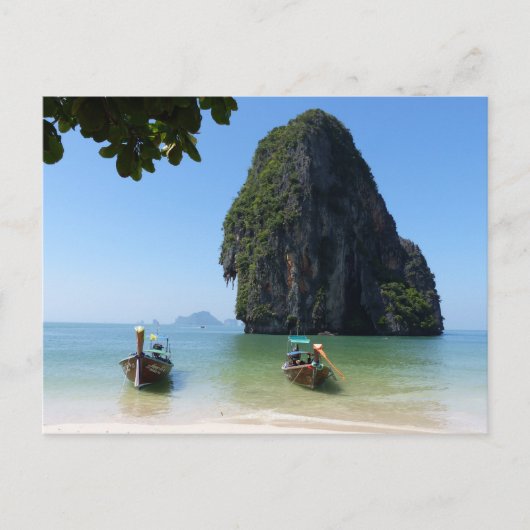 Krabi strand, Thailand. Briefkaart (Voorkant)