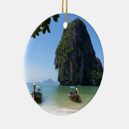 Krabi strand, Thailand. Keramisch Ornament (Rechts)