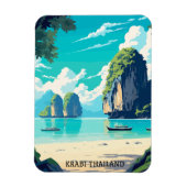 Krabi Thailand Beach Paradise Travel Magneet (Verticaal)