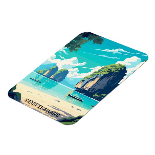 Krabi Thailand Beach Paradise Travel Magneet (Linkerzijde)