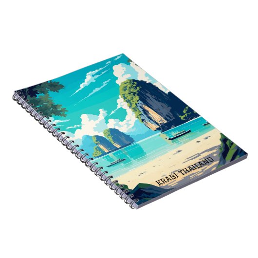 Krabi Thailand Beach Paradise Travel Notitieboek (Rechterzijde)