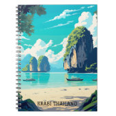 Krabi Thailand Beach Paradise Travel Notitieboek (Voorkant)