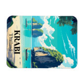 Krabi Thailand Beach Reizen Souvenir Magneet (Horizontaal)