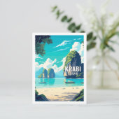 Krabi Thailand Beroemde Reisplekken Briefkaart (Staand voorkant)