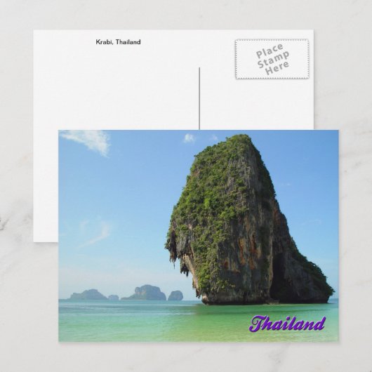 Krabi, Thailand Briefkaart (Voorkant / Achterkant)