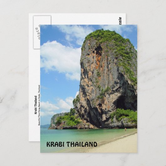 Krabi Thailand Briefkaart (Voorkant / Achterkant)