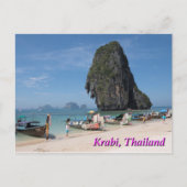 Krabi Thailand, Phra Nang Beach Briefkaart (Voorkant)
