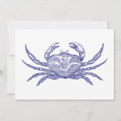 krabkook of bak uitnodiging Sjabloon (Achterkant)