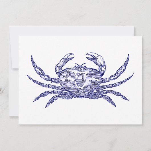  krabkook of bak uitnodiging Sjabloon (Achterkant)