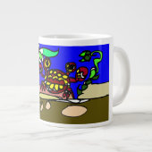 Krabkunst Grote Koffiekop (Voorkant rechts)