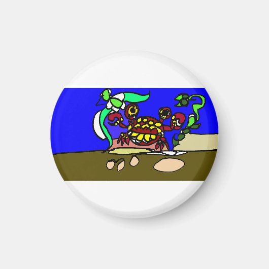 Krabkunst Magneet (Voorkant)