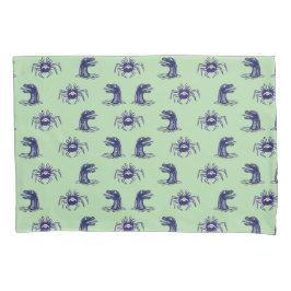 Krabmonster en waterdrakenpatroon kussensloop