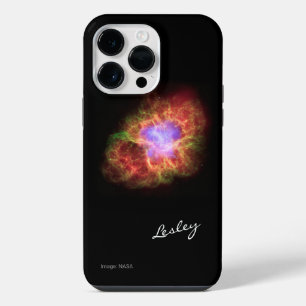 Krabnevel aangepaste naam astronomie iPhone 14 pro max hoesje